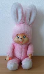 Roze Konijntje met Wortel - pluche, Gebruikt, Ophalen of Verzenden, Nvt, Pop