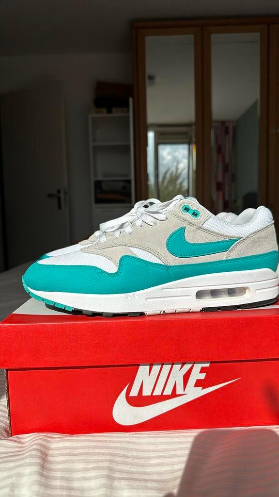 Nike Air Max 1 Jade Green EU44, Kleding | Heren, Schoenen, Zo goed als nieuw, Sneakers of Gympen, Ophalen of Verzenden