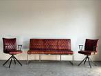 Eetkamer bank en 2 eetkamerstoelen, buffelleder, Ophalen, Gebruikt, Industrieel, Minder dan 4 stoelen