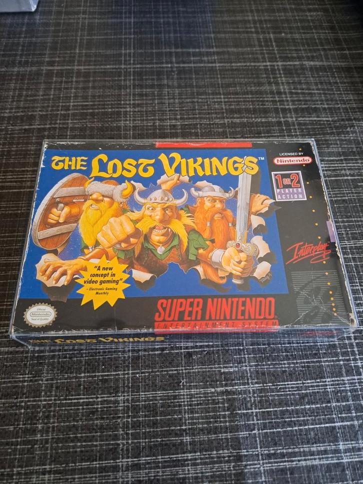 The Lost Vikings - SNES NTSC, Spelcomputers en Games, Games | Nintendo Super NES, Gebruikt, Puzzel en Educatief, 2 spelers, Vanaf 7 jaar