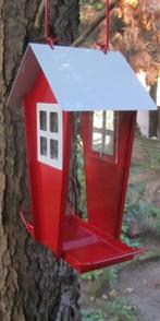 OPRUIMING - METALEN VOGEL VOER HUISJE - VAN 22,50 NU 12,50, Tuin en Terras, Tuinwanddecoratie, Ophalen of Verzenden, Nieuw