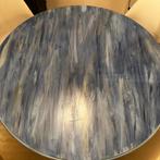 Blauwe Eettafel, Huis en Inrichting, Ophalen, Overige materialen, Gebruikt, 50 tot 100 cm