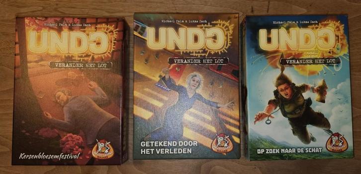Undo Bordspellen - Nieuwstaat!, Hobby en Vrije tijd, Gezelschapsspellen | Bordspellen, Zo goed als nieuw, Een of twee spelers
