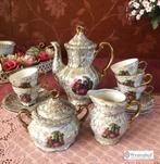 Oud servies set mokka koffie / theeservies dresden porselein