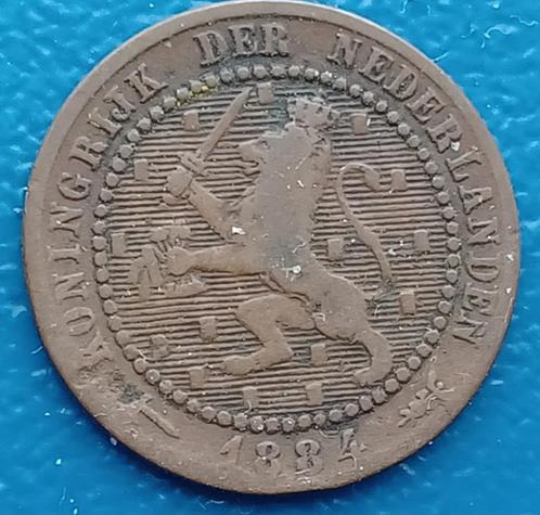 1 cent 1884 - Willem III, Postzegels en Munten, Munten | Nederland, Losse munt, 1 cent, Koning Willem III, Verzenden