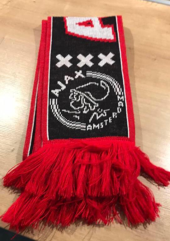 Fc Ajax sjaal, Verzamelen, Sportartikelen en Voetbal, Zo goed als nieuw, Ajax, Ophalen of Verzenden