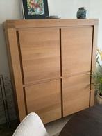 Massief eiken buffetkast, Ophalen, 100 tot 150 cm, Eikenhout, Zo goed als nieuw