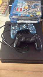Playstation 4 slim met 2 controllers, Ophalen, Zo goed als nieuw, Met 2 controllers, Slim