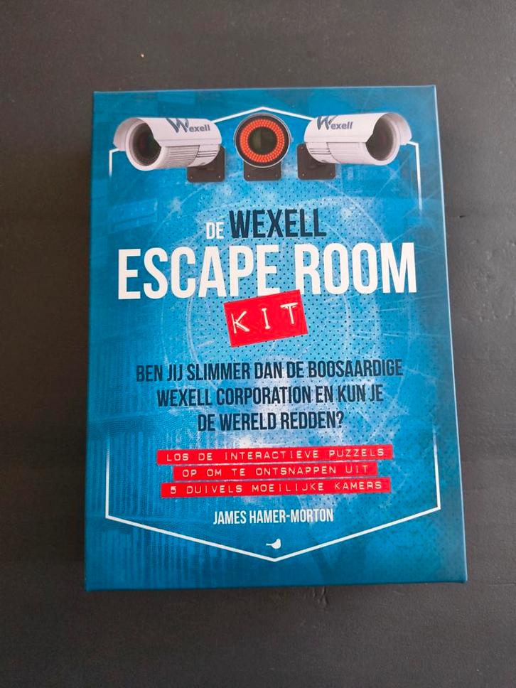 De Wexell escape room kit, Hobby en Vrije tijd, Gezelschapsspellen | Bordspellen, Zo goed als nieuw, Ophalen of Verzenden