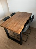 Bartafel Mango met barstoelen, Huis en Inrichting, Ophalen, Gebruikt, 4 tot 6 stoelen