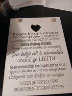Opa en oma bord, Huis en Inrichting, Woonaccessoires | Tekstborden en Spreuken, Ophalen