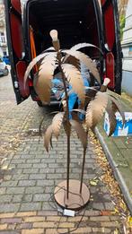 Koperen Hollywood regency palmboom lamp, Ophalen