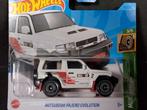 Mitsubishi Pajero Evolution white 1:64 3inch Hotwheels Pol, Zo goed als nieuw, Auto, Verzenden