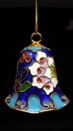 Klein Cloisonné KLOKJE <> Chinees Emaille Handwerk 4½ x 4 cm, Ophalen of Verzenden
