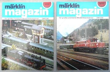 Marklin Magazin nr. 1/77 en 3 /77. Duitstalig. beschikbaar voor biedingen