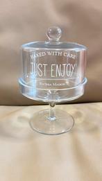 Riviera Maison Glazen Plateau met Stolp, Huis en Inrichting, Ophalen, Zo goed als nieuw