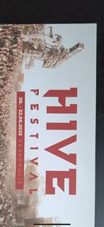 1x ticket hive festival. Heel weekend + camping, Tickets en Kaartjes, Evenementen en Festivals, Eén persoon