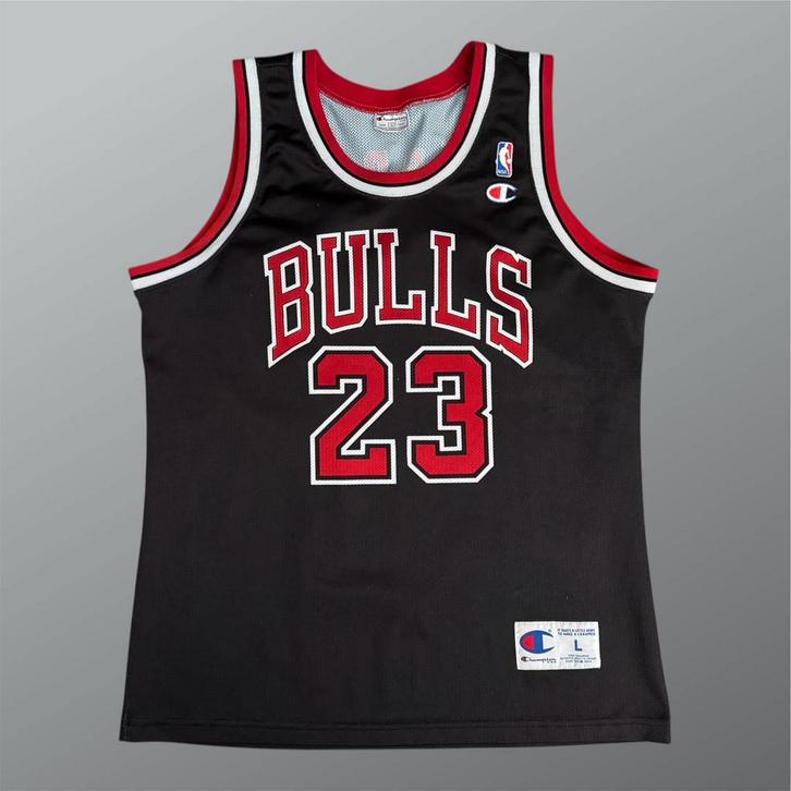 Michael Jordan vintage 90s NBA jersey maat L Chicago Bulls, Sport en Fitness, Basketbal, Gebruikt, Kleding, Ophalen of Verzenden