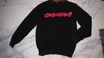 42-xl DSQUARED roze sweater zwart, Ophalen of Verzenden, Zo goed als nieuw, Maat 42/44 (L), Zwart
