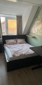 Ikea Malm 140 x 200 cm, Huis en Inrichting, Zwart, Tweepersoons, Zo goed als nieuw, 200 cm