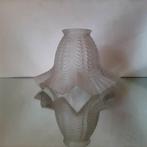 Jaren 50 lampenkap glas | Lampenkap ter vervanging, Huis en Inrichting, Lampen | Lampenkappen, Gebruikt, Verzenden, Wit, Vintage item