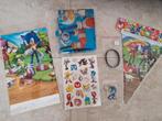 Sonic verjaardag / versiering pakket XL met 3 cadeaus, Hobby en Vrije tijd, Feestartikelen, Nieuw, Ophalen of Verzenden