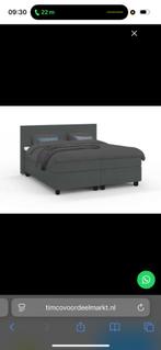 Boxspring 140x200, Huis en Inrichting, Slaapkamer | Boxsprings, Ophalen, Zwart, Tweepersoons, 140 cm