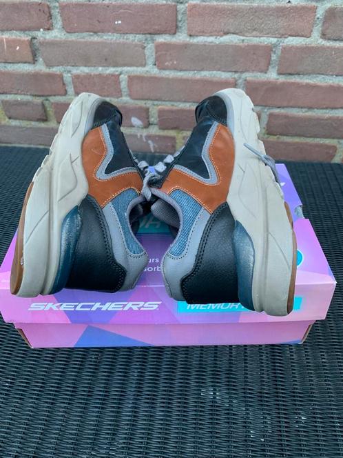 Skechers heren veterschoen, maat 42 EUR/8 UK, blauw/bruin, Kleding | Heren, Schoenen, Zo goed als nieuw, Veterschoenen, Blauw
