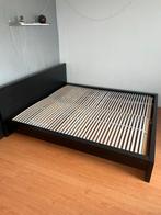 Zwart Bedombouw 180x200 + 2 elect verstelbare Lattenbodems, Huis en Inrichting, Slaapkamer | Bedden, Ophalen, Gebruikt, Tweepersoons