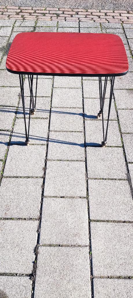 Retro bijzettafel/ Side table 1960, Verzamelen, Retro, Huis en Inrichting, Ophalen of Verzenden