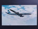 Grote ansichtkaart van een getekende KLM Douglas DC-8 (A185), Verzamelen, Luchtvaart en Vliegtuigspotten, Ophalen of Verzenden