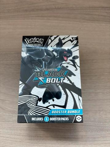 Black Bolt Booster Bundle (6 Packs) Zekrom Scarlet & Violet beschikbaar voor biedingen
