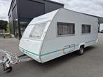 Eifelland E500 Stapelbed + middenzit +Frans bed TOP indeling, Caravans en Kamperen, Caravans, Overige typen, Bedrijf, Treinzit