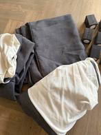 IKEA Dunvik bedombouw grijs 180x200 + poten, Ophalen of Verzenden, Zo goed als nieuw, Stof