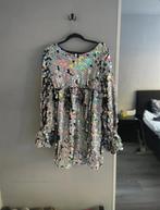 Zilver Glitter Jurkje, Maat 38/40 (M), Overige kleuren, Verzenden, Zo goed als nieuw