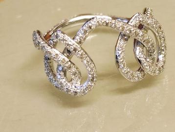 Gouden ring met diamanten 0,80kt beschikbaar voor biedingen