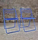 Ikea TED NET Gammelgaard Blauw Klapstoelen Set – 2 stuks, Gebruikt, Twee, Blauw, Gammelgaard
