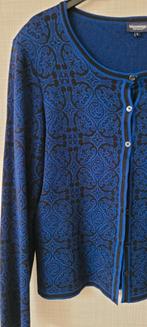 Bloomings vest in blauw met zwart. Maat L., Zwart, Maat 42/44 (L), Ophalen of Verzenden, Zo goed als nieuw