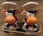 Peper en zout zoutstel setje koe koeien holland zoutset set, Ophalen of Verzenden, Zo goed als nieuw