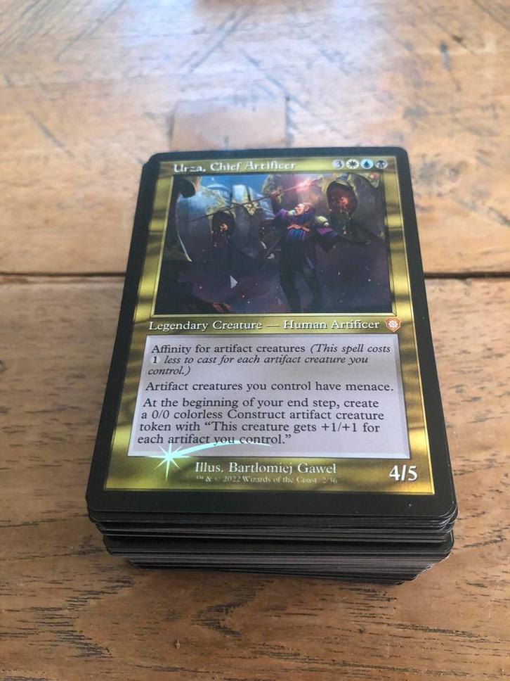 Mtg commander deck urza artifacts, Hobby en Vrije tijd, Verzamelkaartspellen | Magic the Gathering, Zo goed als nieuw, Speeldeck