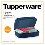 Tupperware Varia - Scharnier doos, Nieuw, Blauw, Ophalen of Verzenden, Bak of Kom