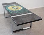 Vintage salontafel Belarti tegeltafel Fat Lava Space Age 60s, Ophalen, Gebruikt, 150 tot 200 cm, Minder dan 50 cm