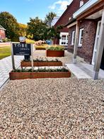 Cortenstaal bloembakken op maat, Tuin en Terras, Bloembakken en Plantenbakken, Ophalen, Zo goed als nieuw, Metaal, Tuin