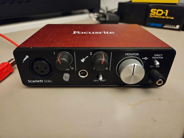 Focusrite Scarlett Solo 2nd gen, Muziek en Instrumenten, Effecten, Zo goed als nieuw, Ophalen