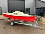 Kajuitboot 4pk Suzuki-motor en trailer, Watersport en Boten, Motorboten en Motorjachten, Benzine, Buitenboordmotor, Minder dan 10 pk