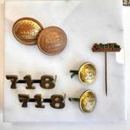 Set Nederlandse spoorweg emblemen, B, Trein, Overige typen, Ophalen of Verzenden