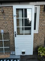 2 ramen met vlakken & buitendeur, Doe-het-zelf en Verbouw, Ophalen, Zo goed als nieuw, 80 tot 120 cm, Gevelraam of Ruit