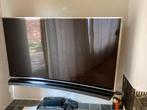 Samsung curved tv 65inch, curved soundbar + 2 boxen Klipsch, Ophalen, 50 Hz, Zo goed als nieuw, Samsung