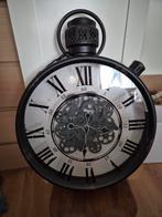 Vintage Wandklok met Tandwielen, Ophalen of Verzenden, Gebruikt, Analoog, Wandklok