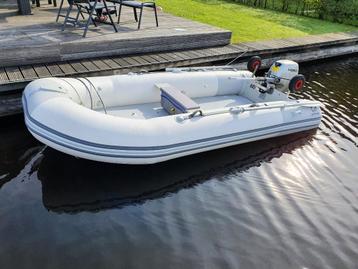 Zeer nette en overcomplete ZODIAC met HONDA 8pk motor beschikbaar voor biedingen